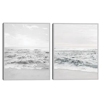 Seafoam Gentle Tides 2-pc. Framed Wall Art Set