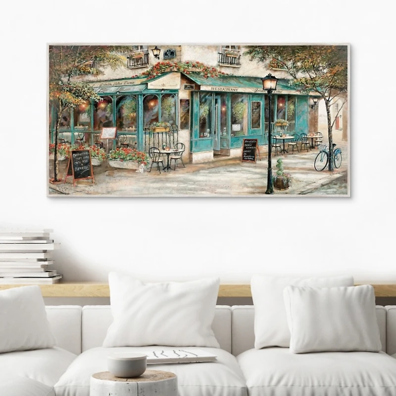 Rue Du Jardin Corner Bistro Framed Wall Art