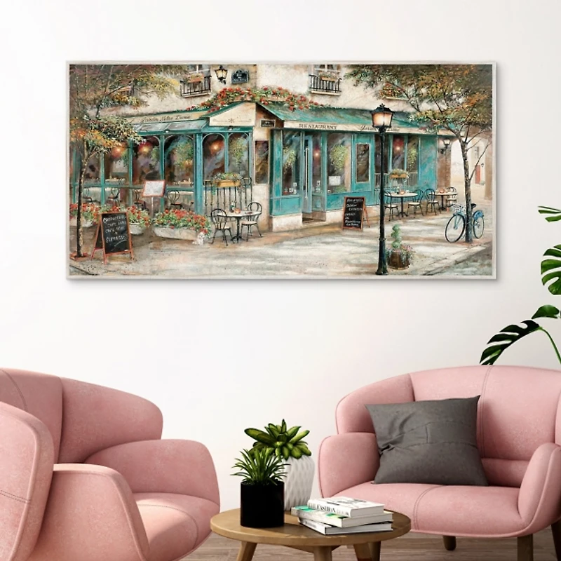 Rue Du Jardin Corner Bistro Framed Wall Art