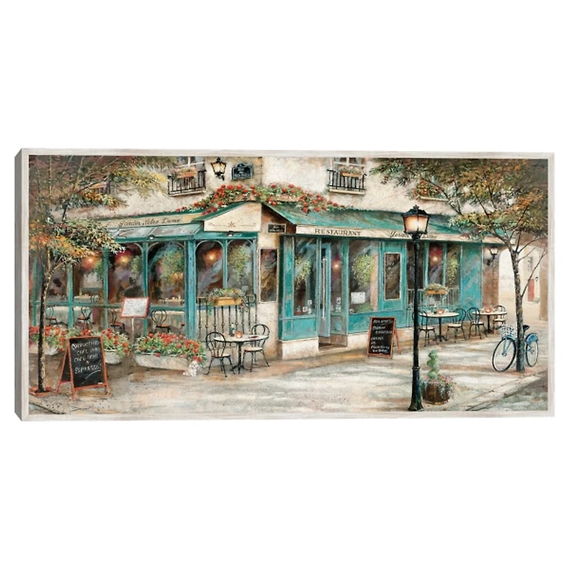 Rue Du Jardin Corner Bistro Framed Wall Art
