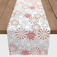 July 4th Fireworks Decorative Table Runner