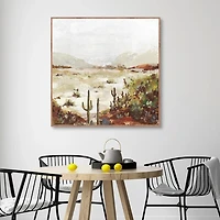 Cactus Canyon Framed Canvas Art Print