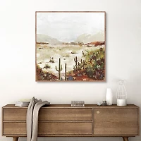 Cactus Canyon Framed Canvas Art Print