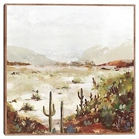 Cactus Canyon Framed Canvas Art Print