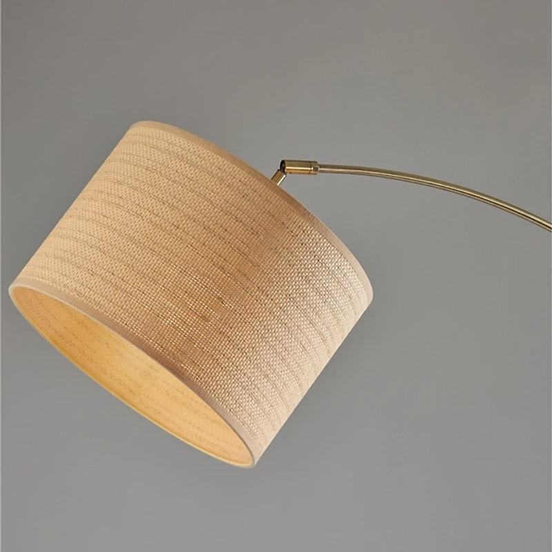 Gold Metal Arched Floor Lamp