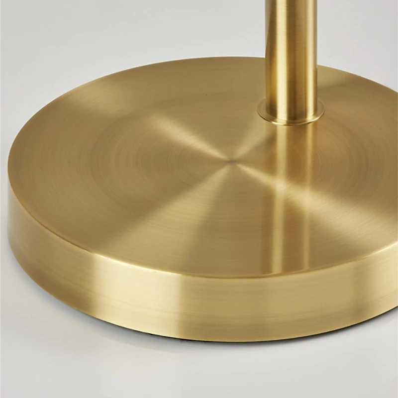 Gold Metal 3-Arm Arched Floor Lamp