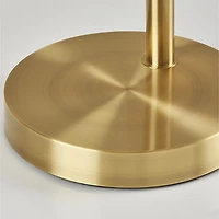 Gold Metal 3-Arm Arched Floor Lamp