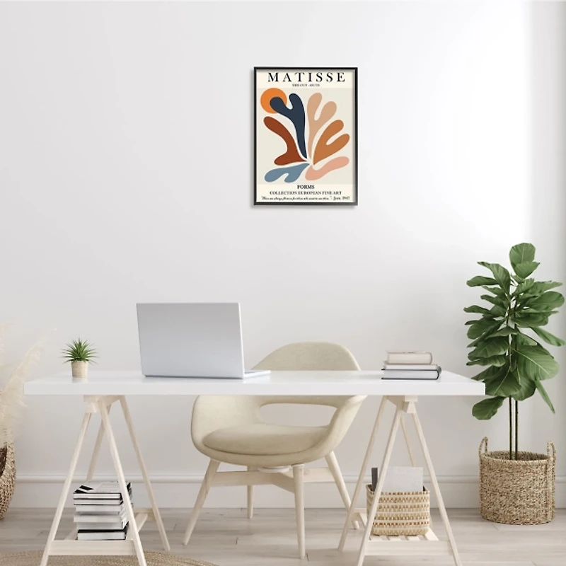 Matisse Abstract Framed Canvas Art Print