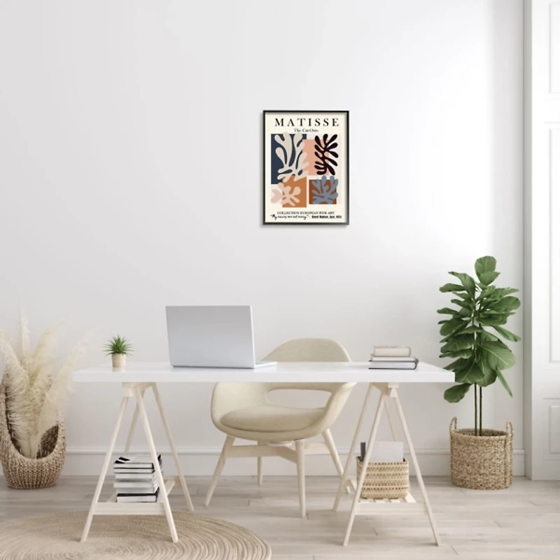 Matisse Jazz Abstract Framed Canvas Art Print