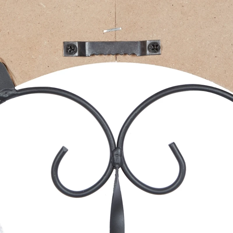 White Farmhouse Abstract Wall Plaque