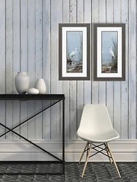 Island Egret Framed Art Prints, Set of 2