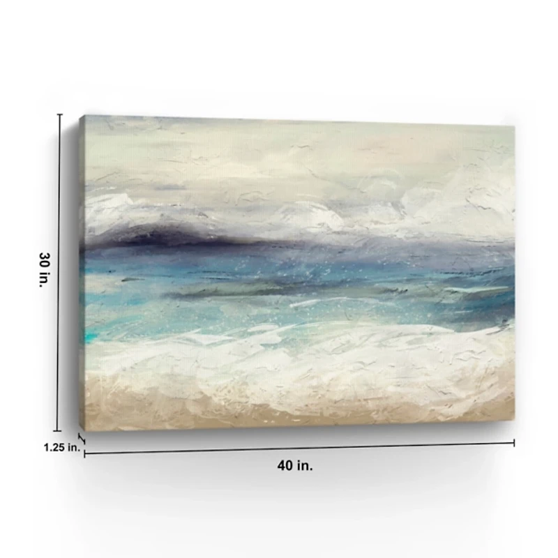 Abstract Seafoam Canvas Wall Art