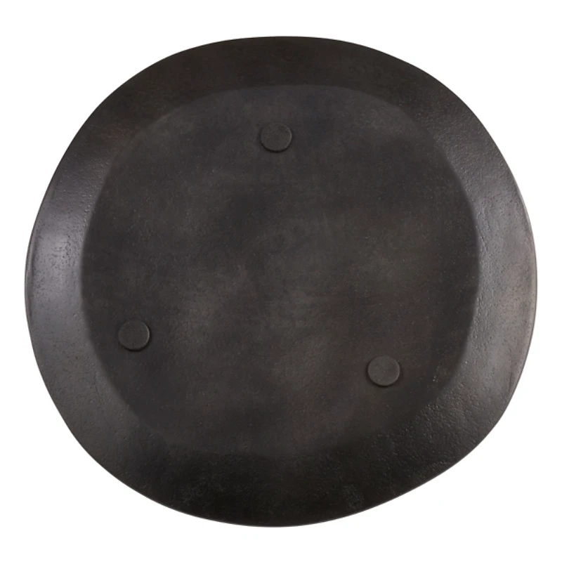 Brushed Charcoal Metal Charger Plates, Set of 4