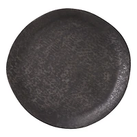 Brushed Charcoal Metal Charger Plates, Set of 4
