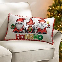 Merry HoHoHo Gnomes Lumbar Pillows, Set of 2