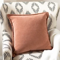 Terracotta Desert Chenille Throw Pillow