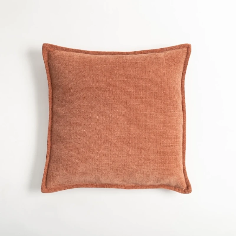 Terracotta Desert Chenille Throw Pillow