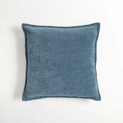 Teal Desert Chenille Throw Pillow