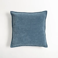 Teal Desert Chenille Throw Pillow