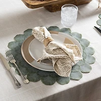 Round Eucalyptus Leaves Placemat