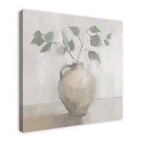 Light Vase Botanical Canvas Art Print