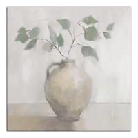 Light Vase Botanical Canvas Art Print