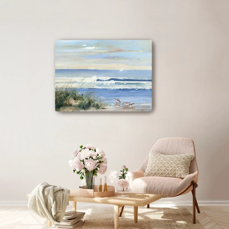Beach Combers Coastal Canvas Wall Art