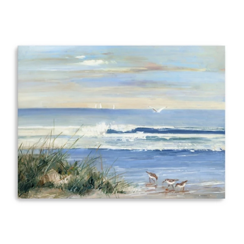 Beach Combers Coastal Canvas Wall Art