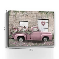 Hideaway Heart Truck Canvas Wall Art