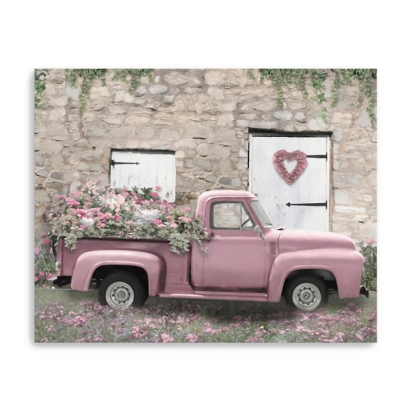 Hideaway Heart Truck Canvas Wall Art
