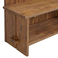 Rustic Acacia Wood Hall Tree