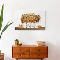 Fall Florals in Jars Canvas Art Print