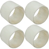 Natural Cream Marble 4-pc. Napkin Ring Set