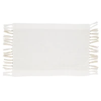 Tan Fringed Two Tone 4-pc. Placemat Set