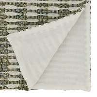 Green Tea Woven Stripe Table Runner, 54 in.