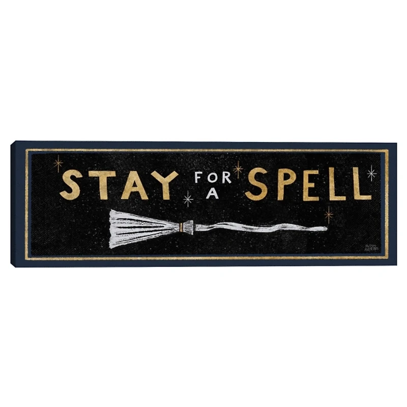 Stay For A Spell Witchy Halloween Wall Plaque