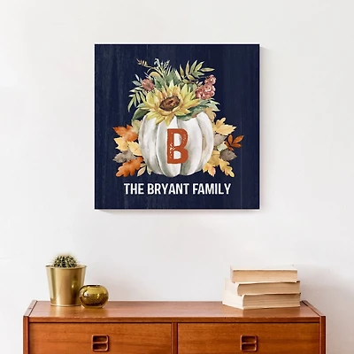 Personalized Sunflower Harvest Canvas Art