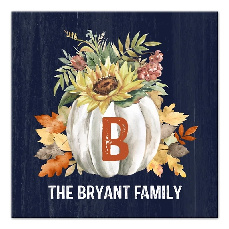 Personalized Sunflower Harvest Canvas Art