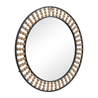 Black Metal Coen Bohemian Wall Mirror