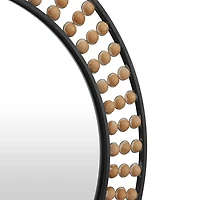 Black Metal Coen Bohemian Wall Mirror