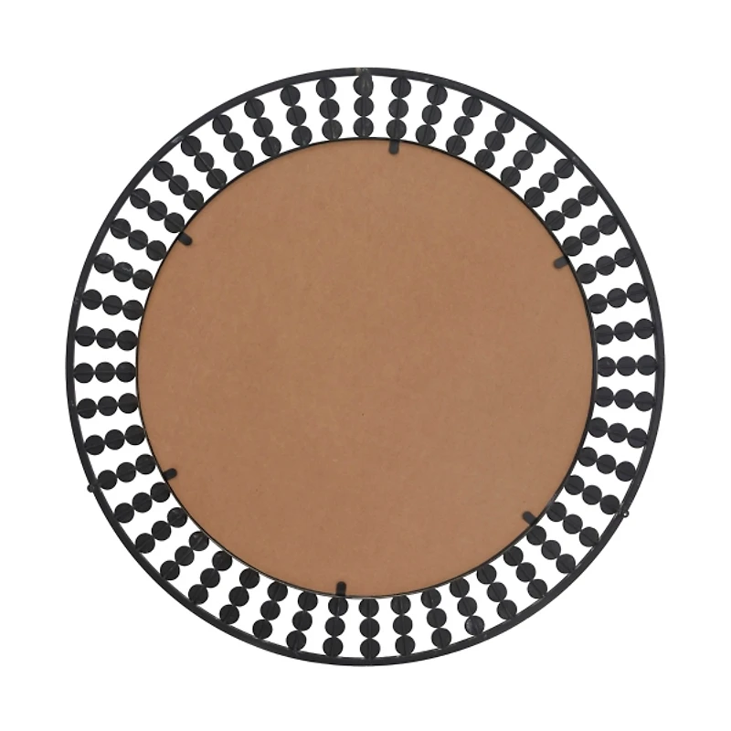 Black Metal Coen Bohemian Wall Mirror