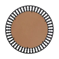 Black Metal Coen Bohemian Wall Mirror