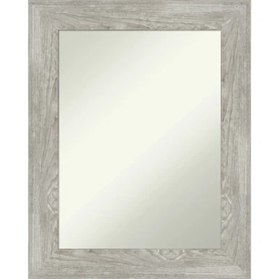 Dove Gray Washed Wood Framed Mirror