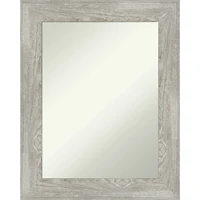Dove Gray Washed Wood Framed Mirror