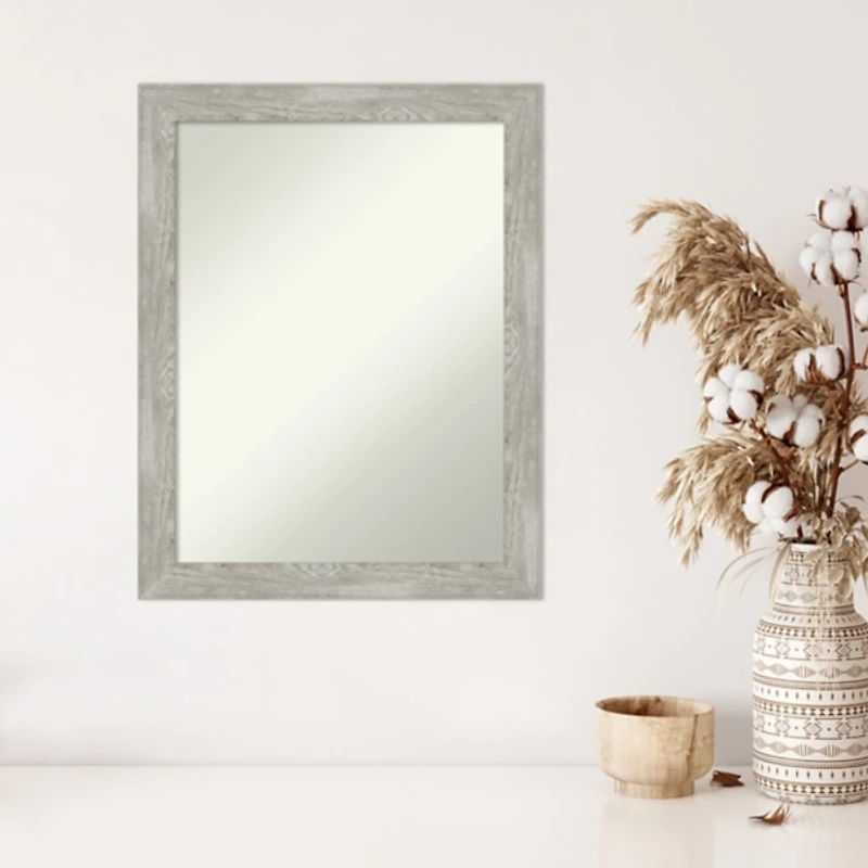 Lyndon Dove Gray Wood Framed Mirror