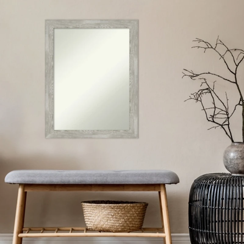 Lyndon Dove Gray Wood Framed Mirror