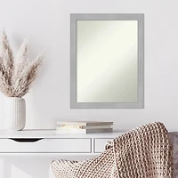 Brushed Nickel Modern Decorative Wall Mirror
