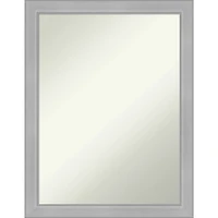 Brushed Nickel Modern Decorative Wall Mirror