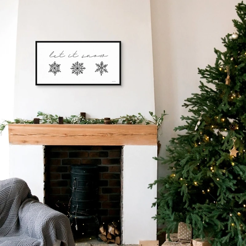 Let It Snow Christmas Wall Plaque