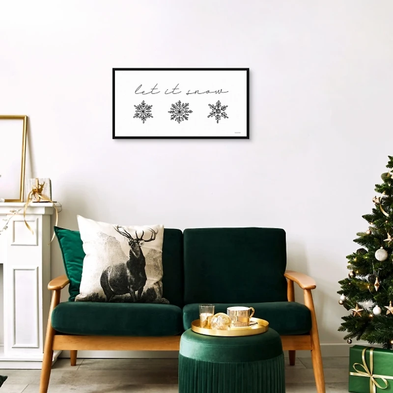 Let It Snow Christmas Wall Plaque